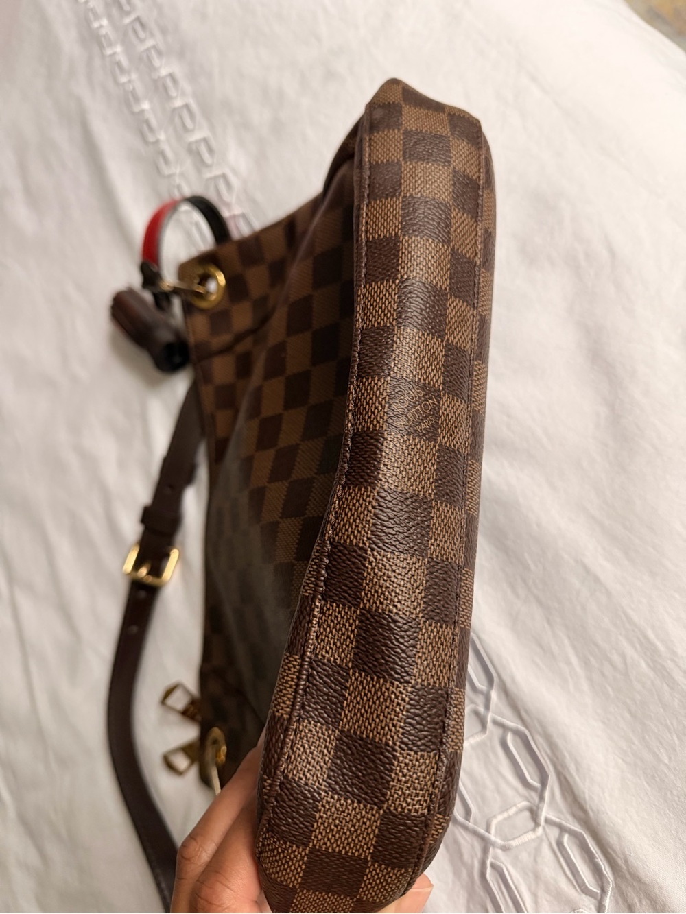 Louis Vuitton Damier Ebene South Bank Besace - Picture 4 of 5